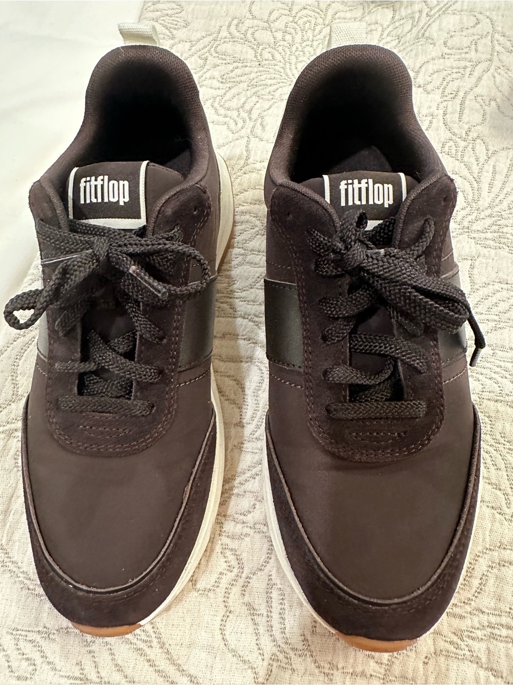 Fitflop Brown Women's Casual Lace-Up Sneakers